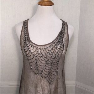 Ellison jeweled lace tank